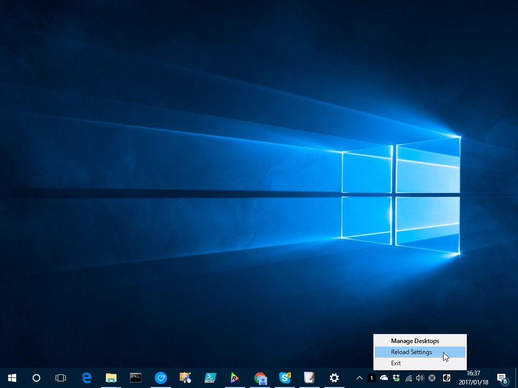 「Windows 10 Virtual Desktop Enhancer」Beta 0.9.0
