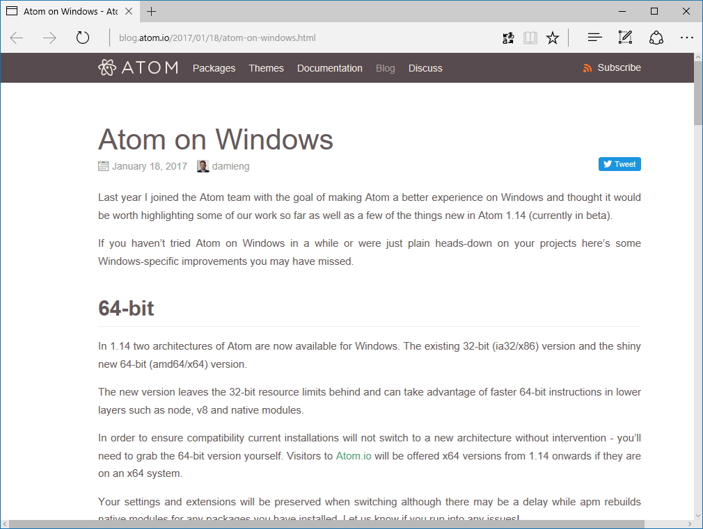 公式ブログ“Atom Blog”
