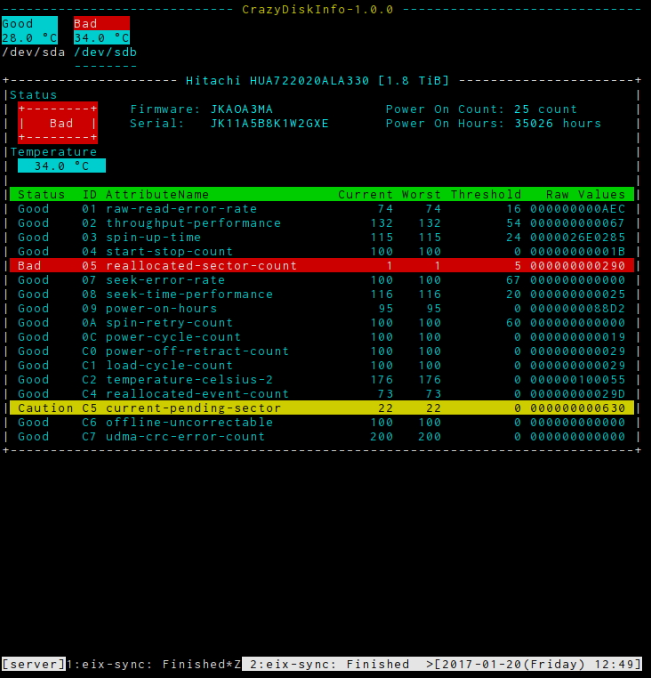 「CrazyDiskInfo」v1.0.0（“GitHub”のプロジェクトページから引用）