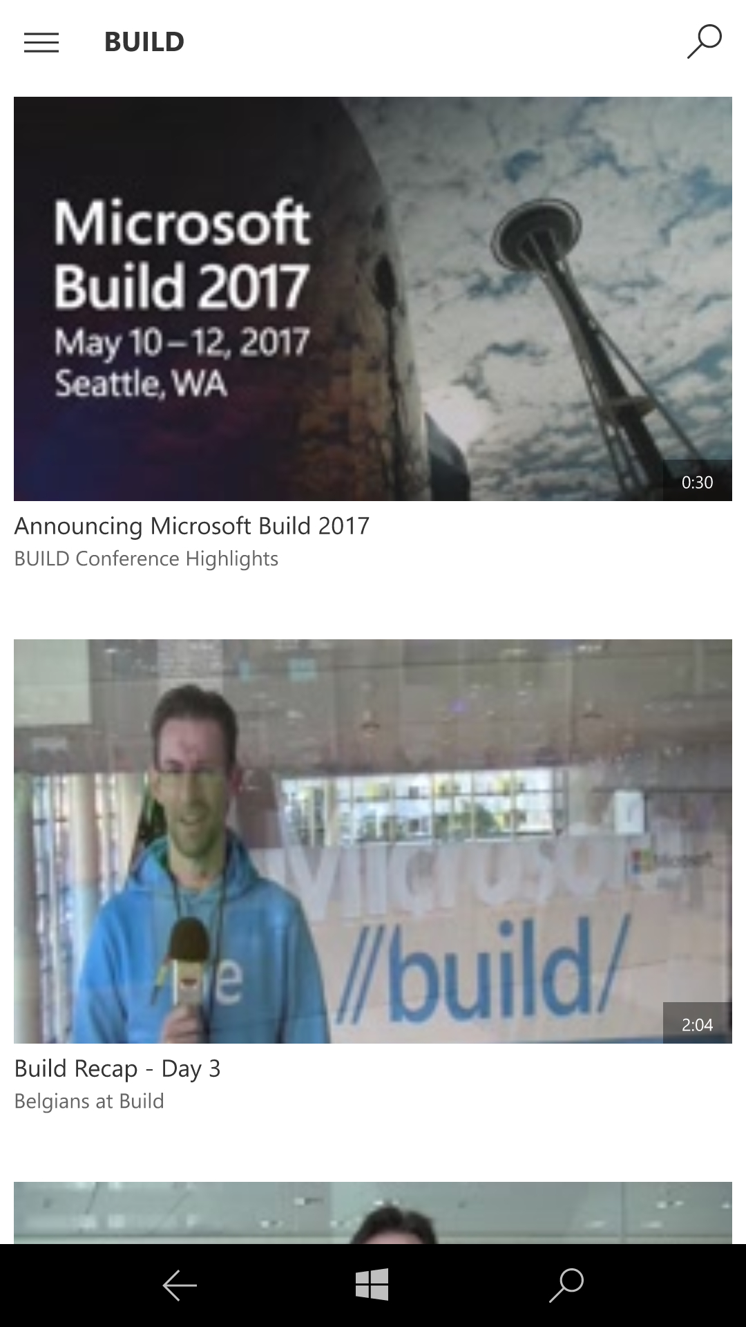 テキストボックスからキーワード検索を実行すれば、各種イベントの動画コンテンツを参照できる