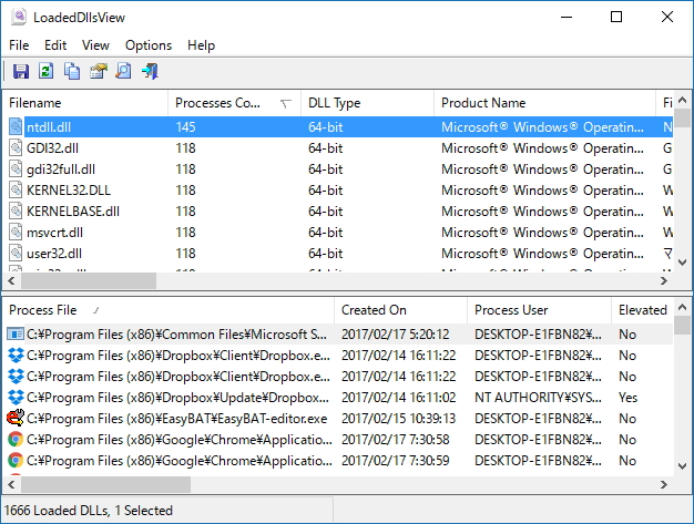 「LoadedDllsView」v1.00