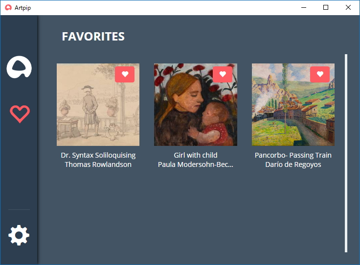 気に入った作品を“お気に入り”に登録