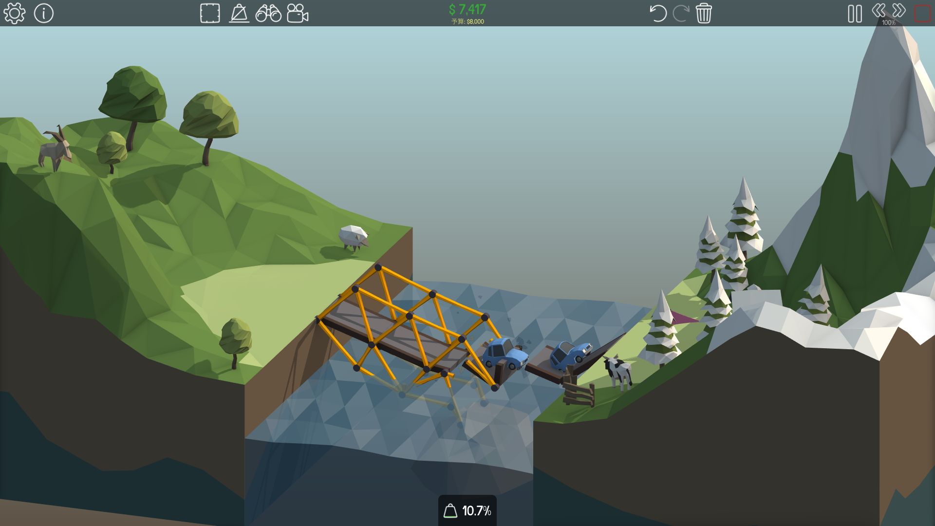 橋の建設に不備がある場合、車は真っ逆さまに水の中に落ちてゆく。どこが悪かったのを見直して、橋を作り直そう