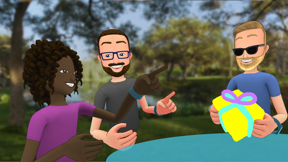 VRアプリ「Facebook Spaces」が公開（同社リリースより引用）