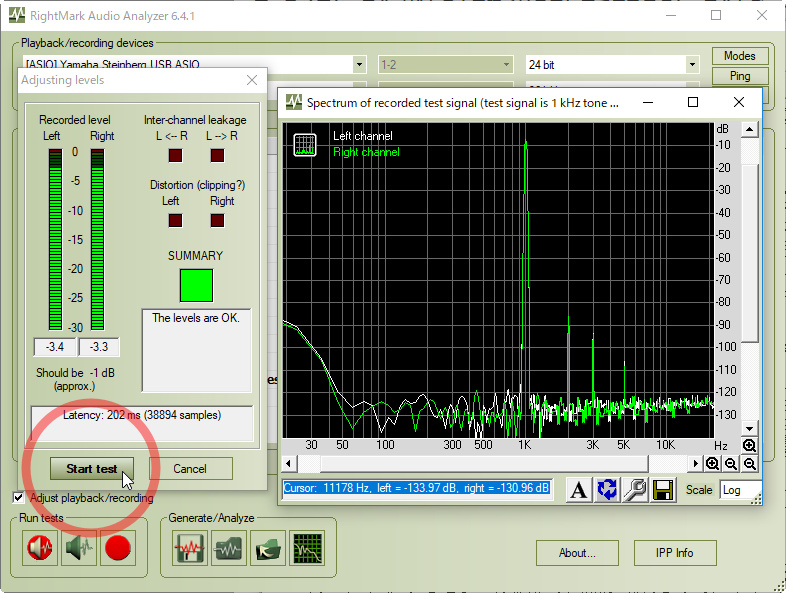 左下の赤丸の中にスピーカーの絵が描かれたアイコンをクリック