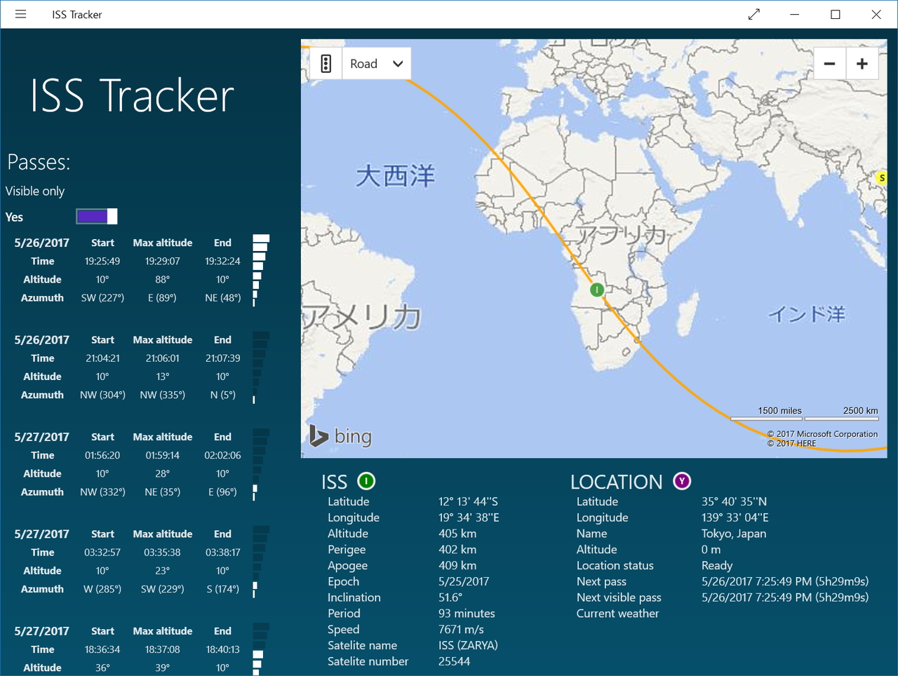 「ISS Tracker」v1.1.0.2