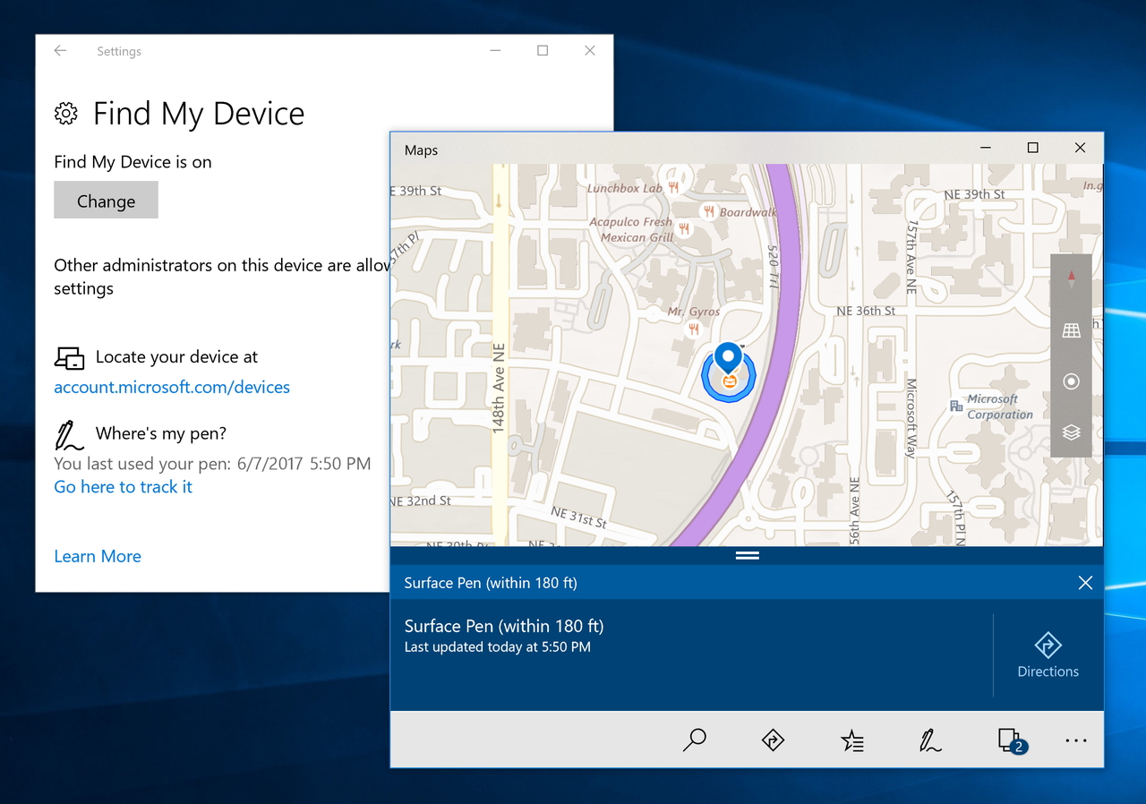 “ペンを探す”機能