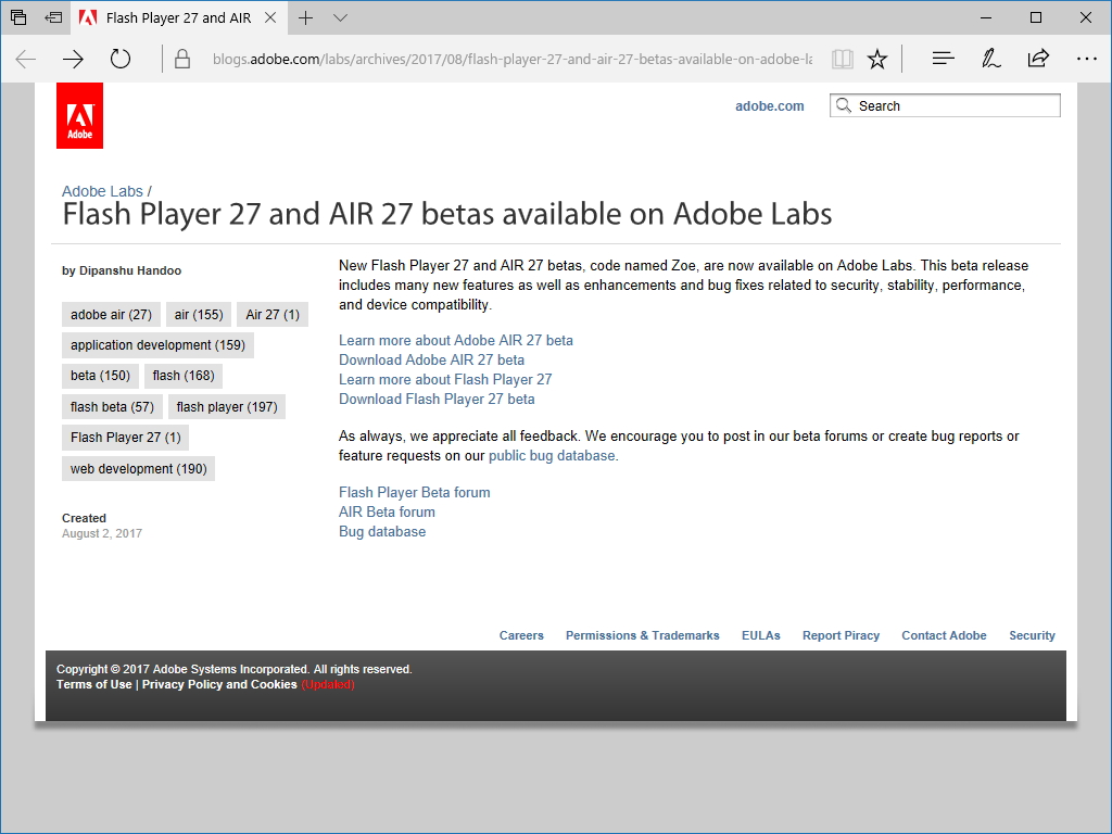 同社のリリースブログ