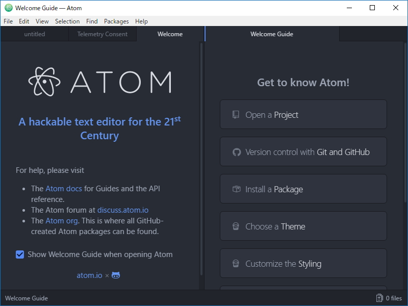 「Atom」v1.19.0