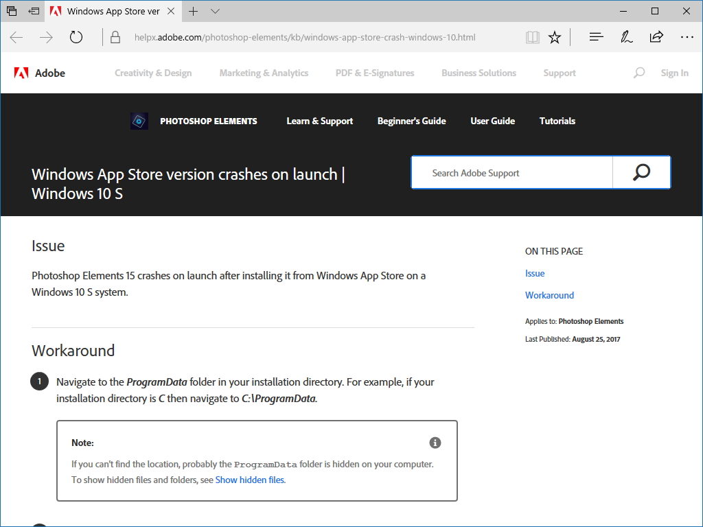 同社のヘルプページ