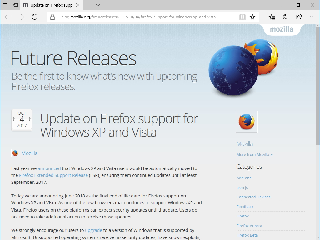 公式ブログ“Future Releases”
