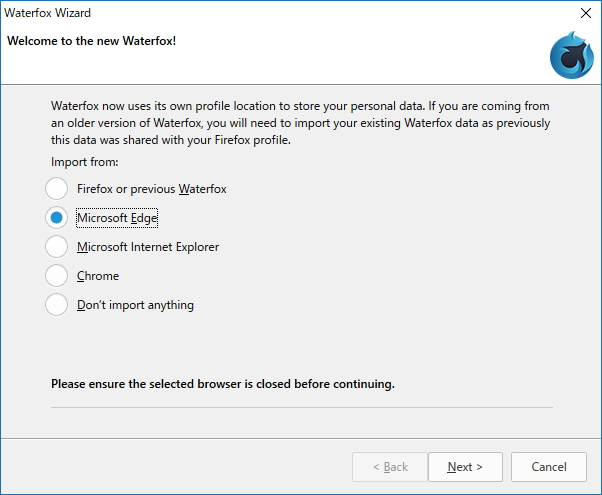 プロファイルデータを独自管理するように