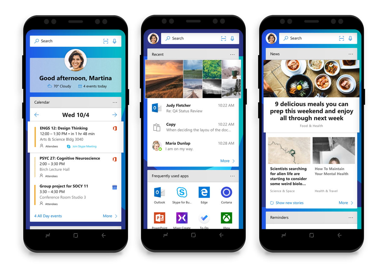 「Microsoft Launcher」