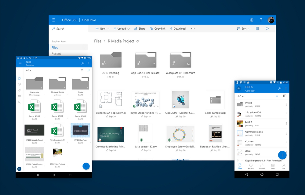 Microsoft、クラウドストレージ“OneDrive”のデザインを刷新 ～年内に投入へ（同社ブログより引用、以下同）