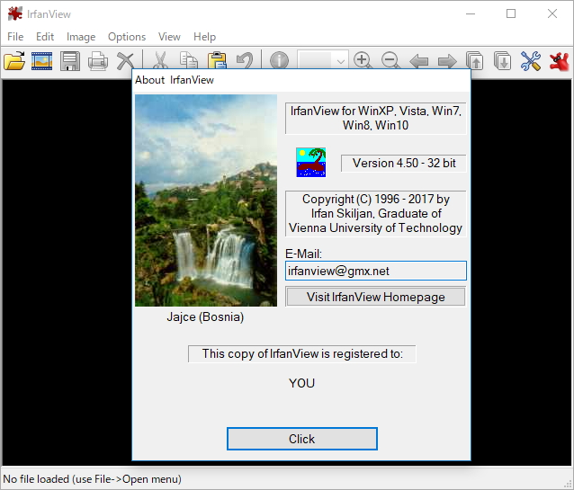 「IrfanView」v4.50