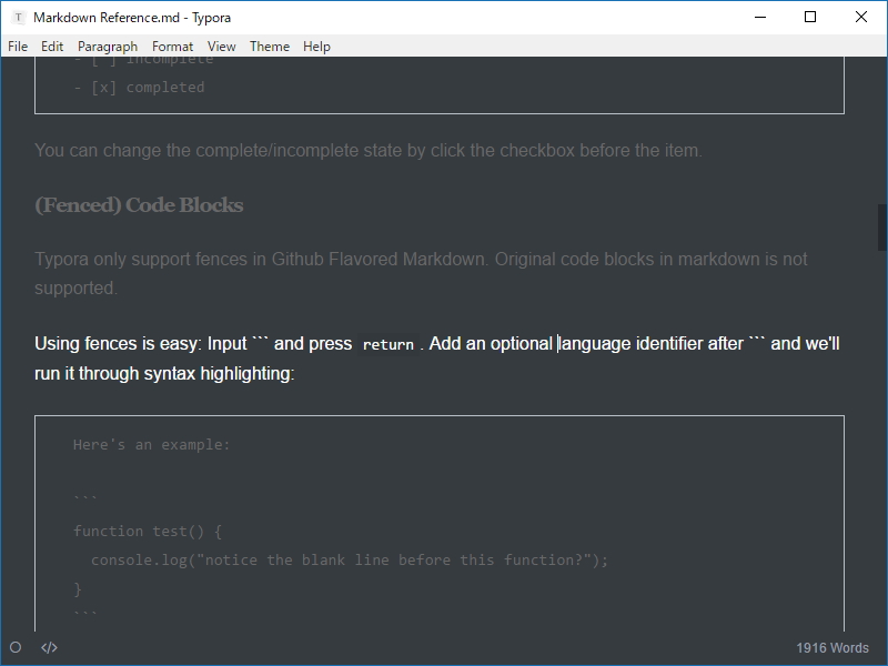“タイプライター”モードと“フォーカス”モード