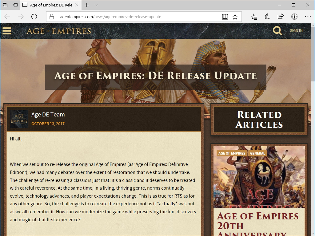 開発チームによるリリース