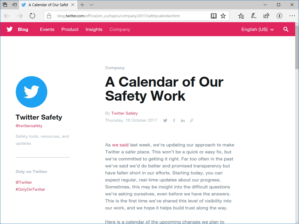 公式ブログでの発表