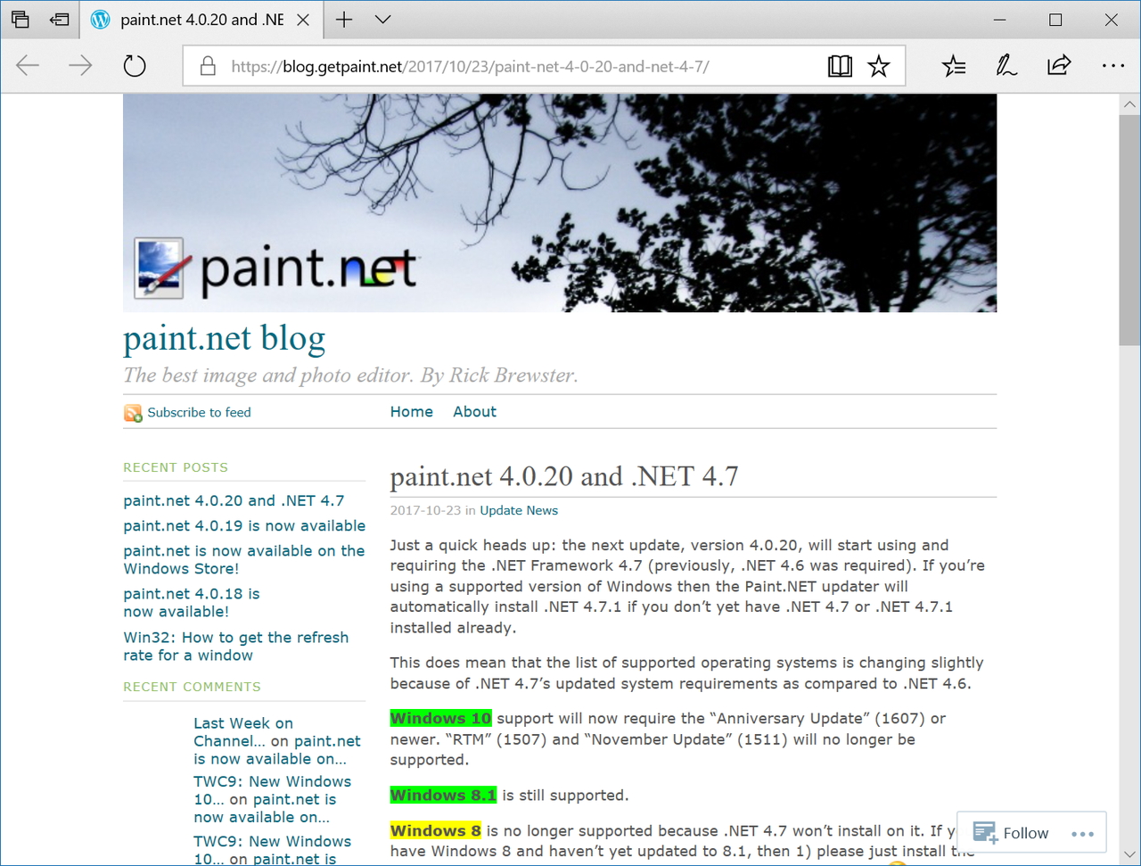 「paint.net」の公式ブログ