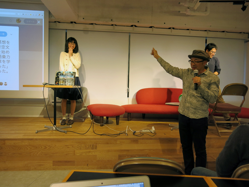 最年少工作員 桑原みなみ氏（左）と福井健策氏（右）