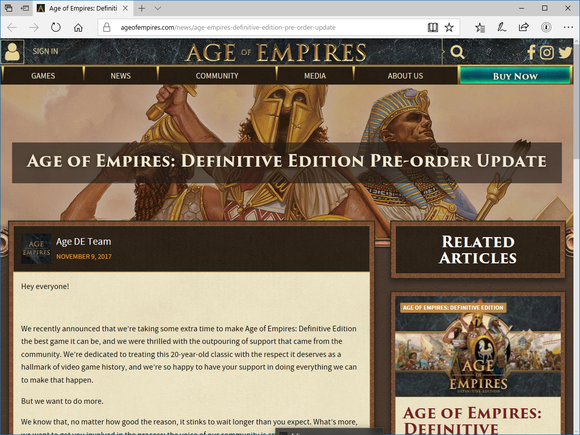 公式サイトのアナウンス