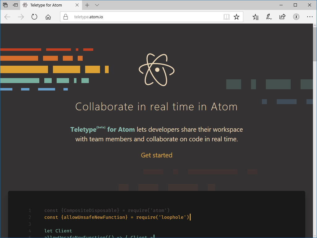 「Teletype for Atom」