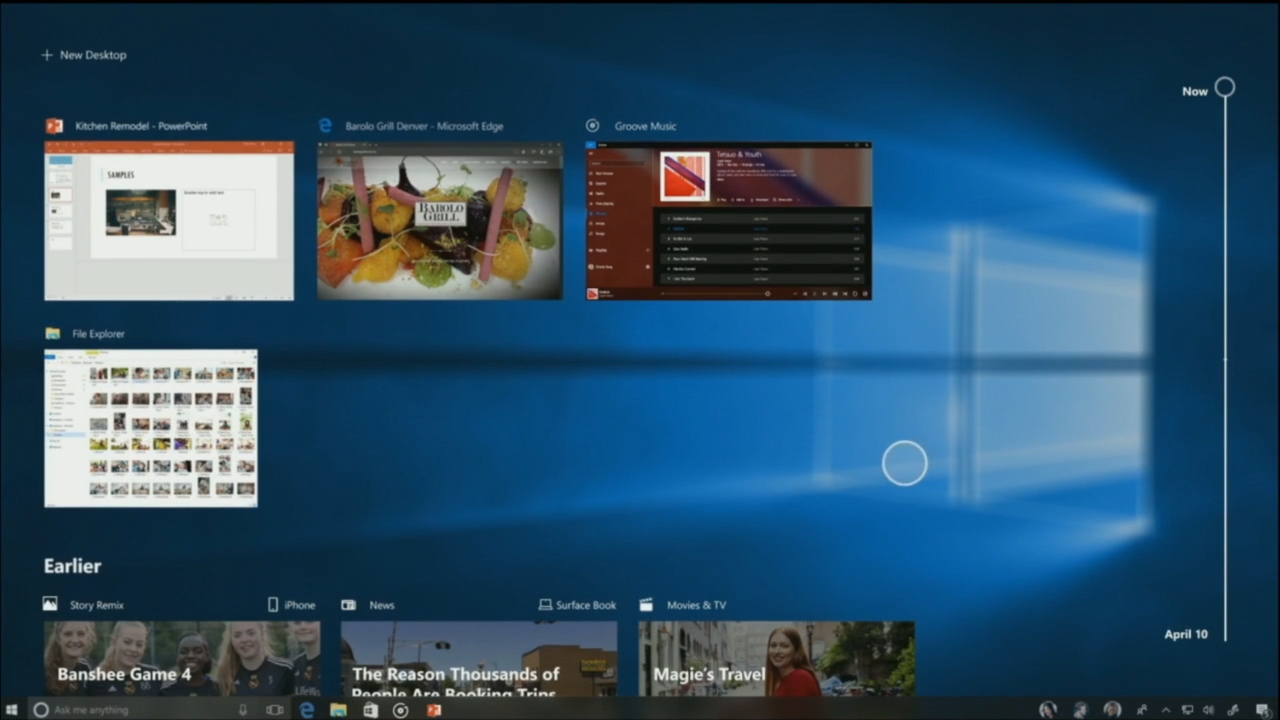 “Build 2017”で発表された“Timeline”機能は見送りに