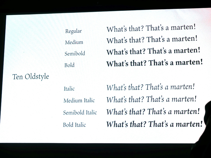 「Ten Oldstyle」という単体の欧文フォントもリリースされている