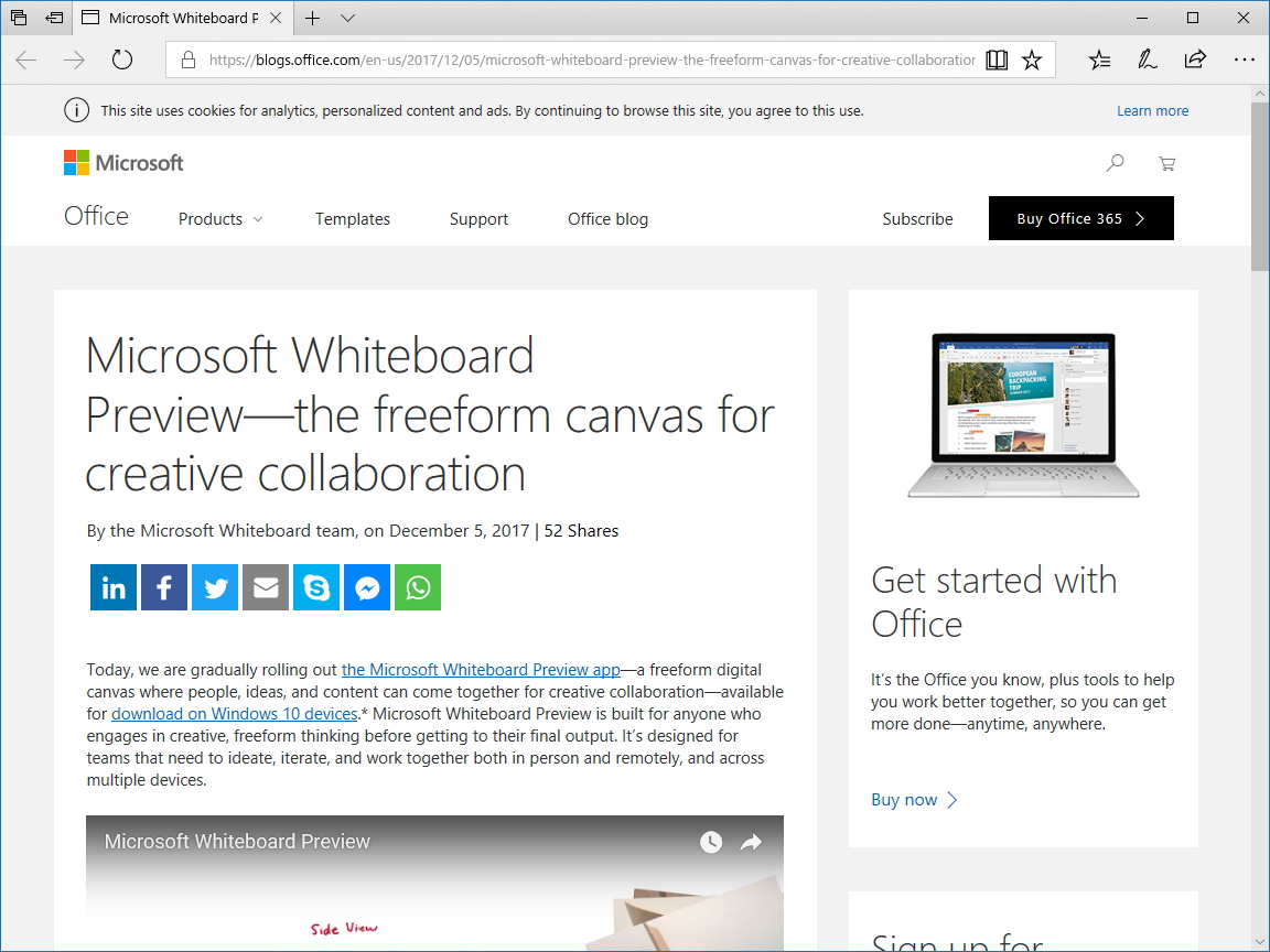 公式ブログ“Office Blogs”