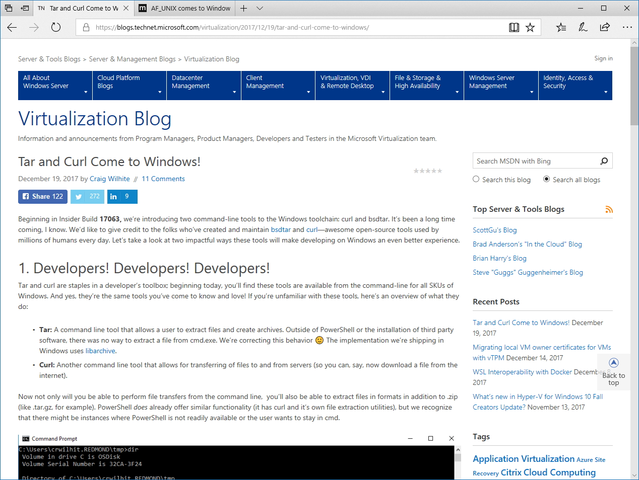 公式ブログ“Virtualization Blog”
