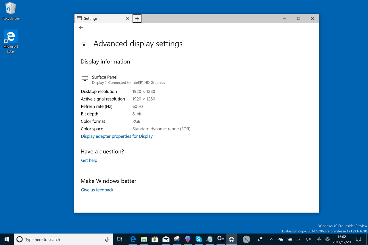 ［システム］－［ディスプレイ］セクションに詳細設定画面が追加