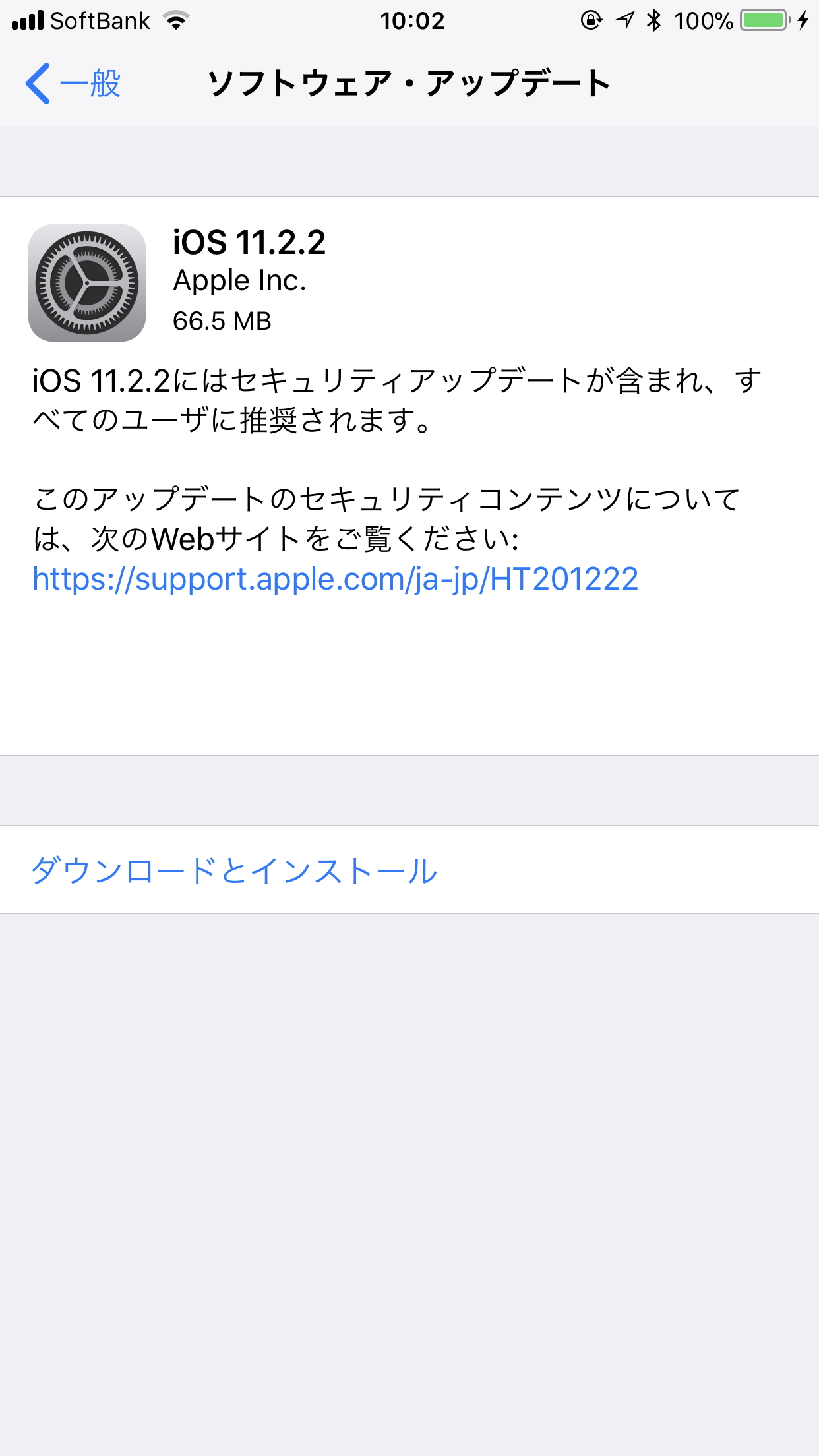 「iOS 11.2.2」