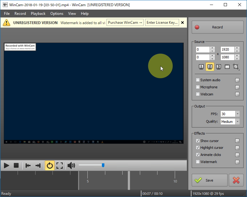 好みの部分を再生コントロールで指定して［Save］ボタンを押せば、当該部分がMP4形式で“ビデオ”フォルダーに保存される