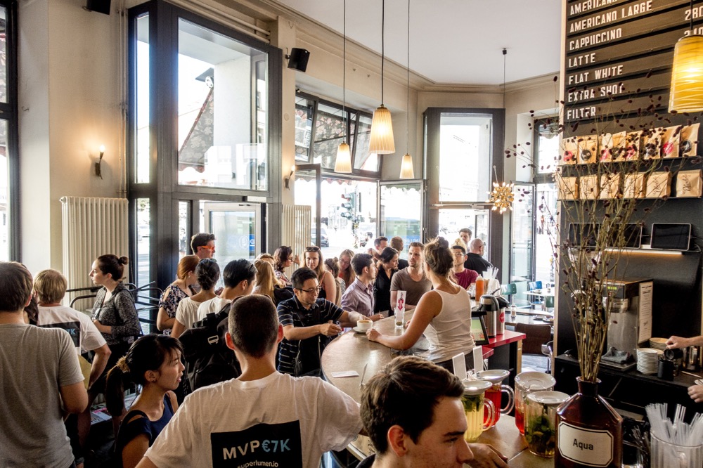 ベルリンはスタートアップ系のミートアップも多い。参加者の国籍はさまざま