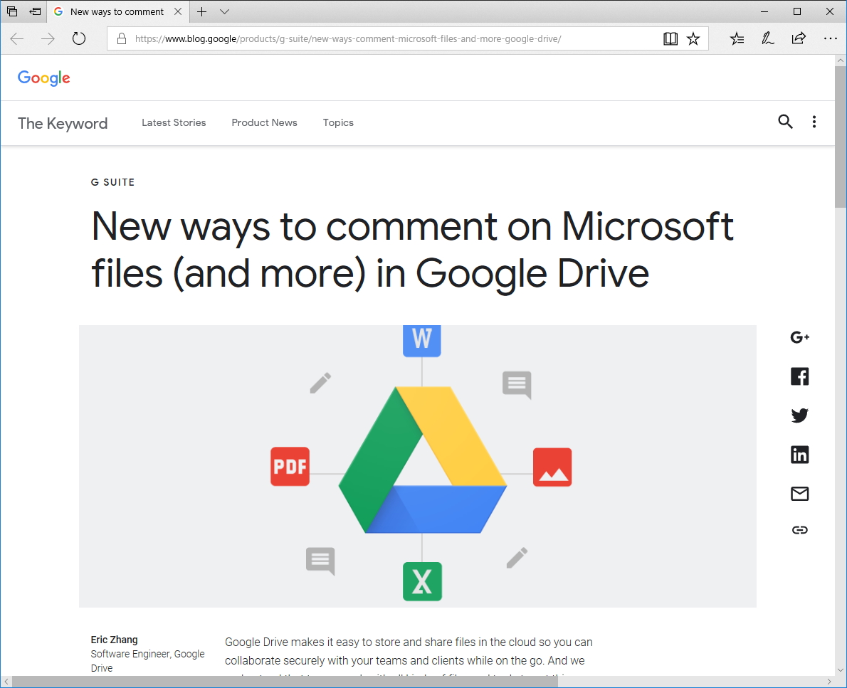 Googleの公式ブログ