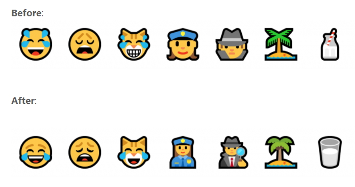 絵文字デザインを更新（同社ブログより引用）