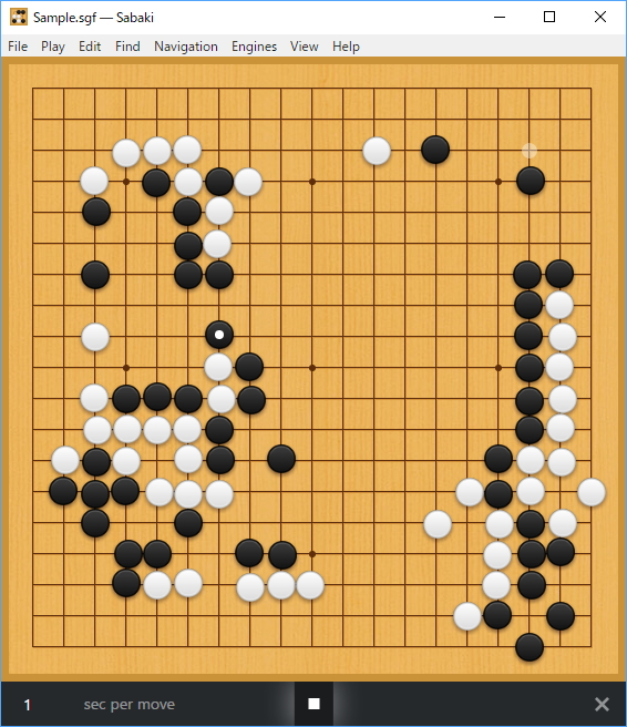 “GTP”プロトコルをサポートした囲碁AIを登録して、人対AI、AI対AIで対戦