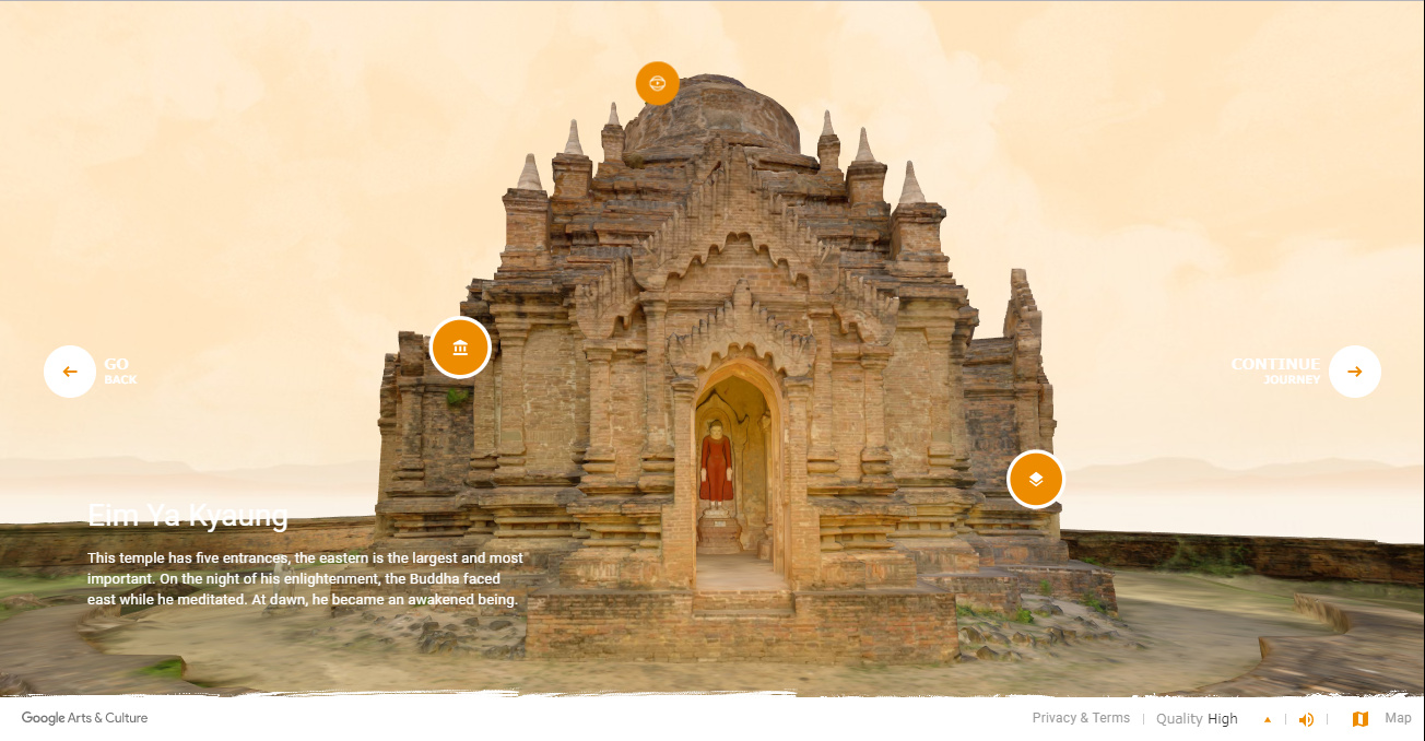 バガン遺跡はバーチャル体験も可能