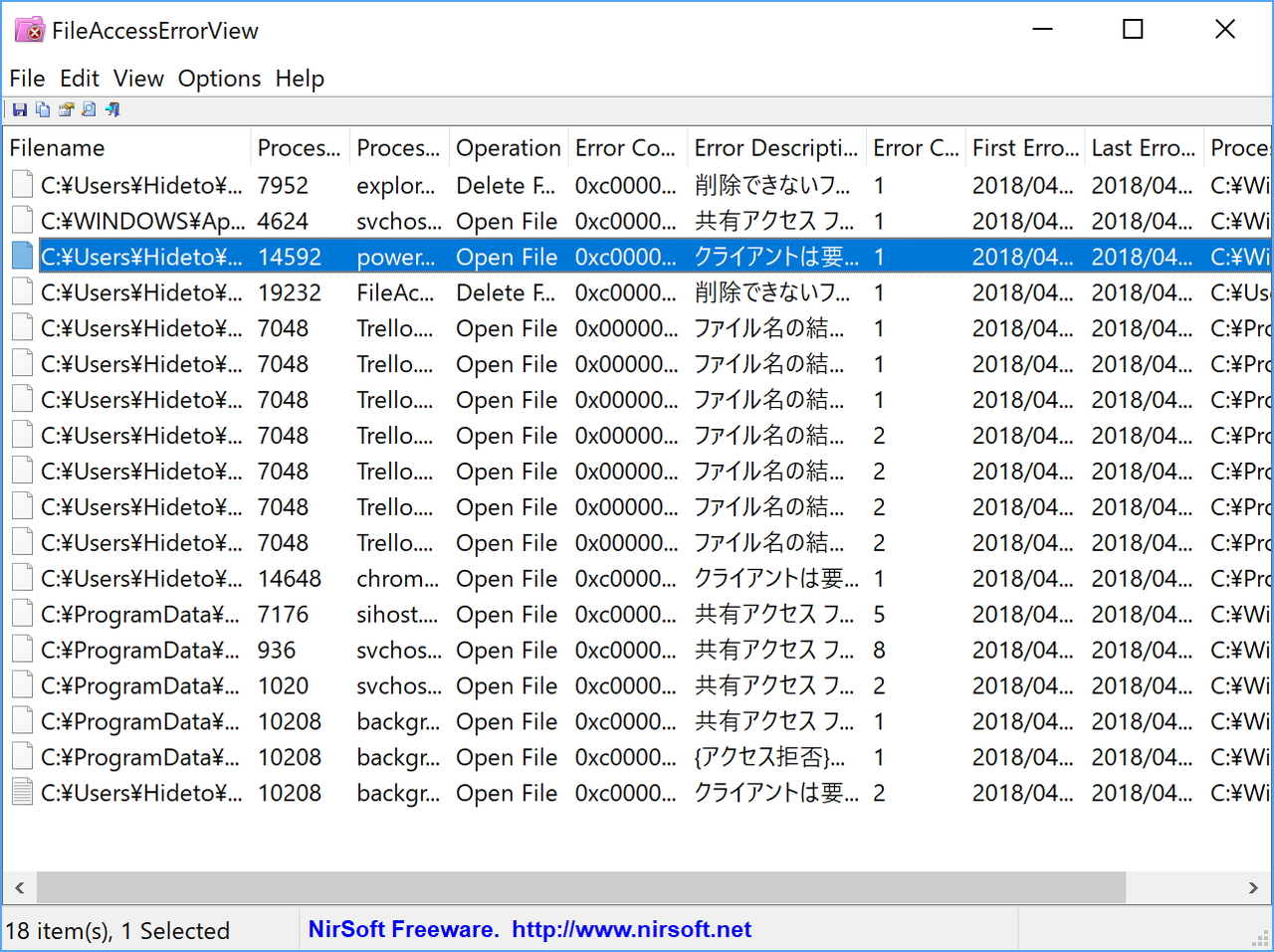 「FileAccessErrorView」v1.05