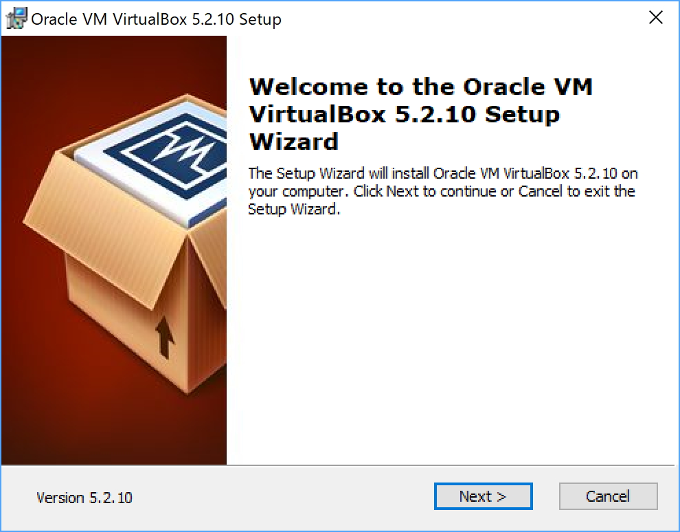 「Oracle VM VirtualBox」v5.2.10