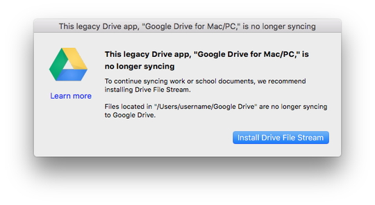 古い Google ドライブ アプリのシャットダウンが12日より開始 窓の杜