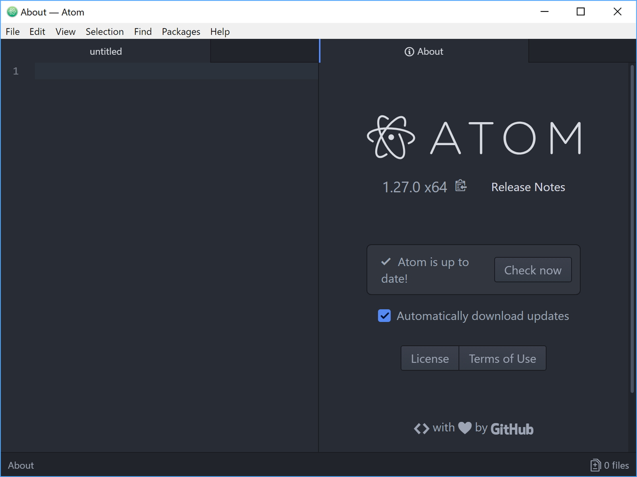 「Atom」v1.27.0