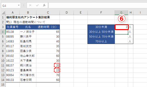 Excel アンケート結果をすばやく集計したい エクセルで条件を満たすデータをカウントするテク いまさら聞けないexcelの使い方講座 窓の杜