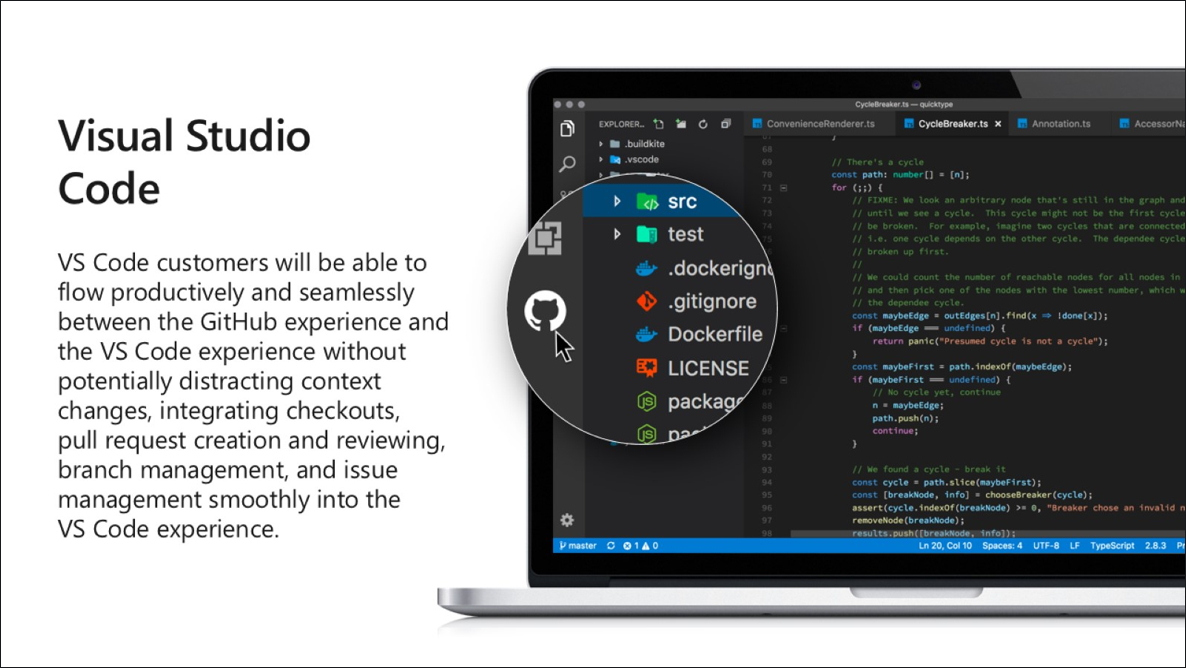 Microsoft製コードエディター「Visual Studio Code」が“GitHub”とシームレスに連携へ。同ソフトは“GitHub”のプロジェクト「Electron」をベースに開発されている