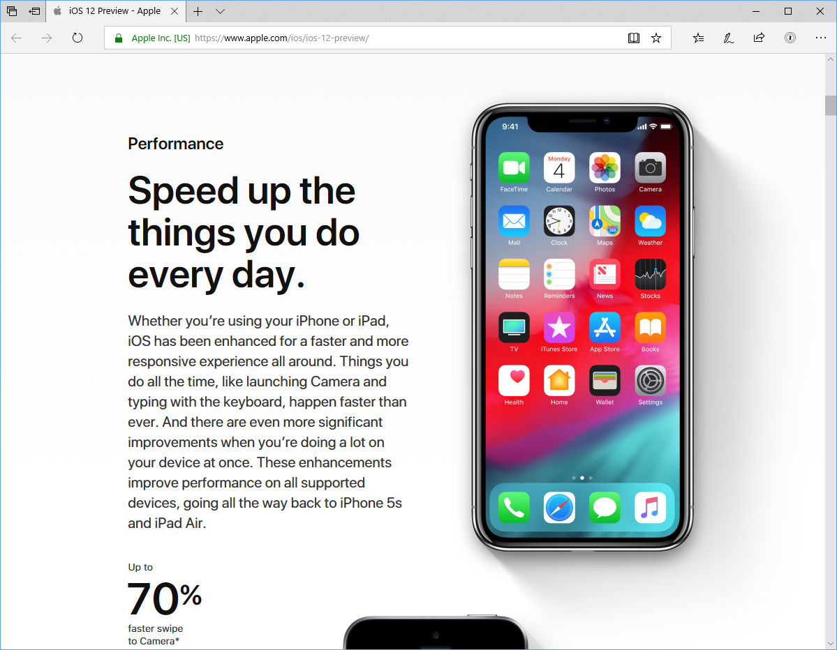 Apple、「iOS 12」を発表