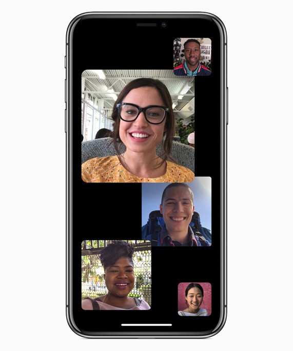 最大32人参加できる“FaceTime”のグループビデオチャット