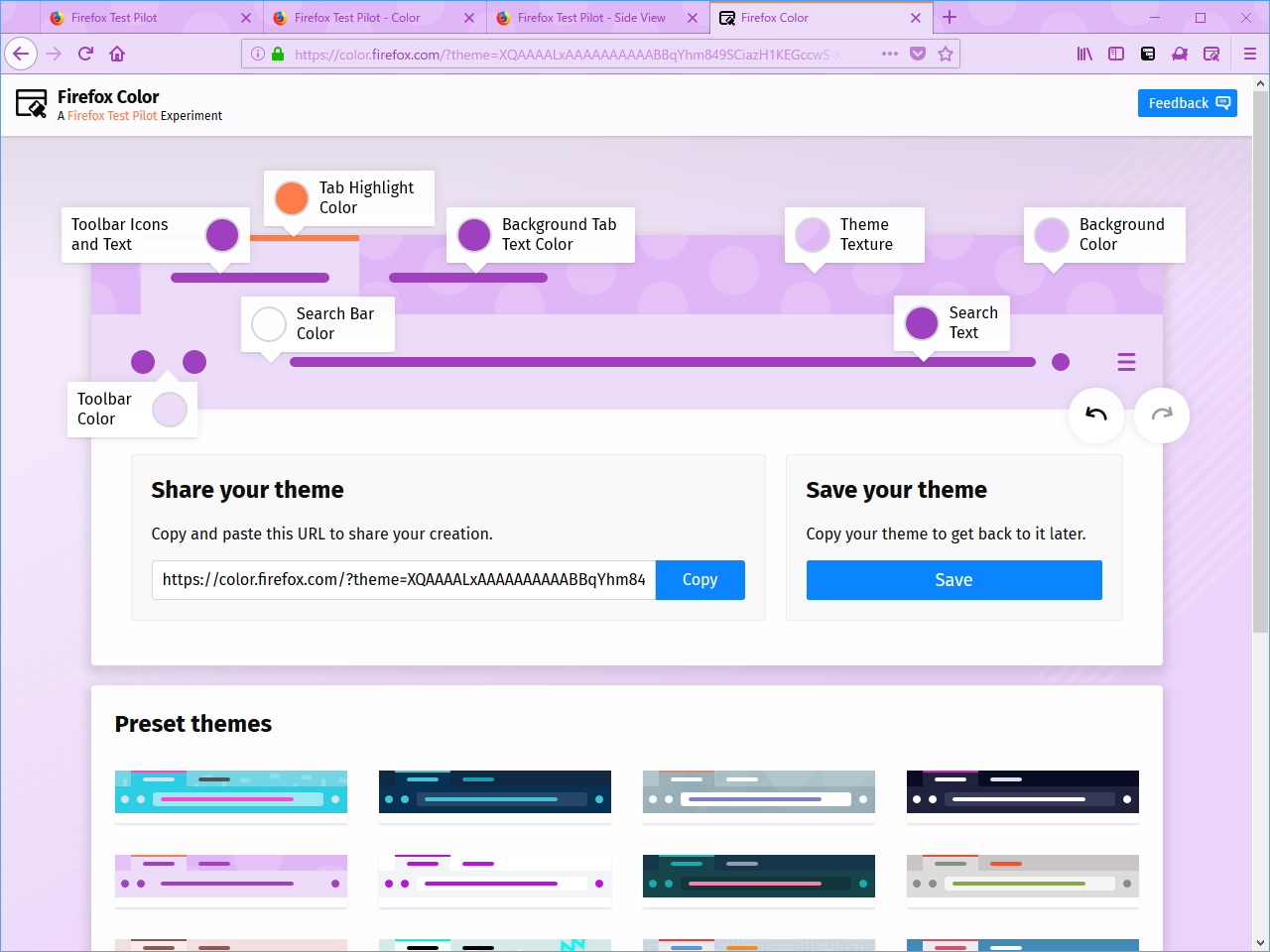 「Firefox」の外観を手軽にカスタマイズして共有できる