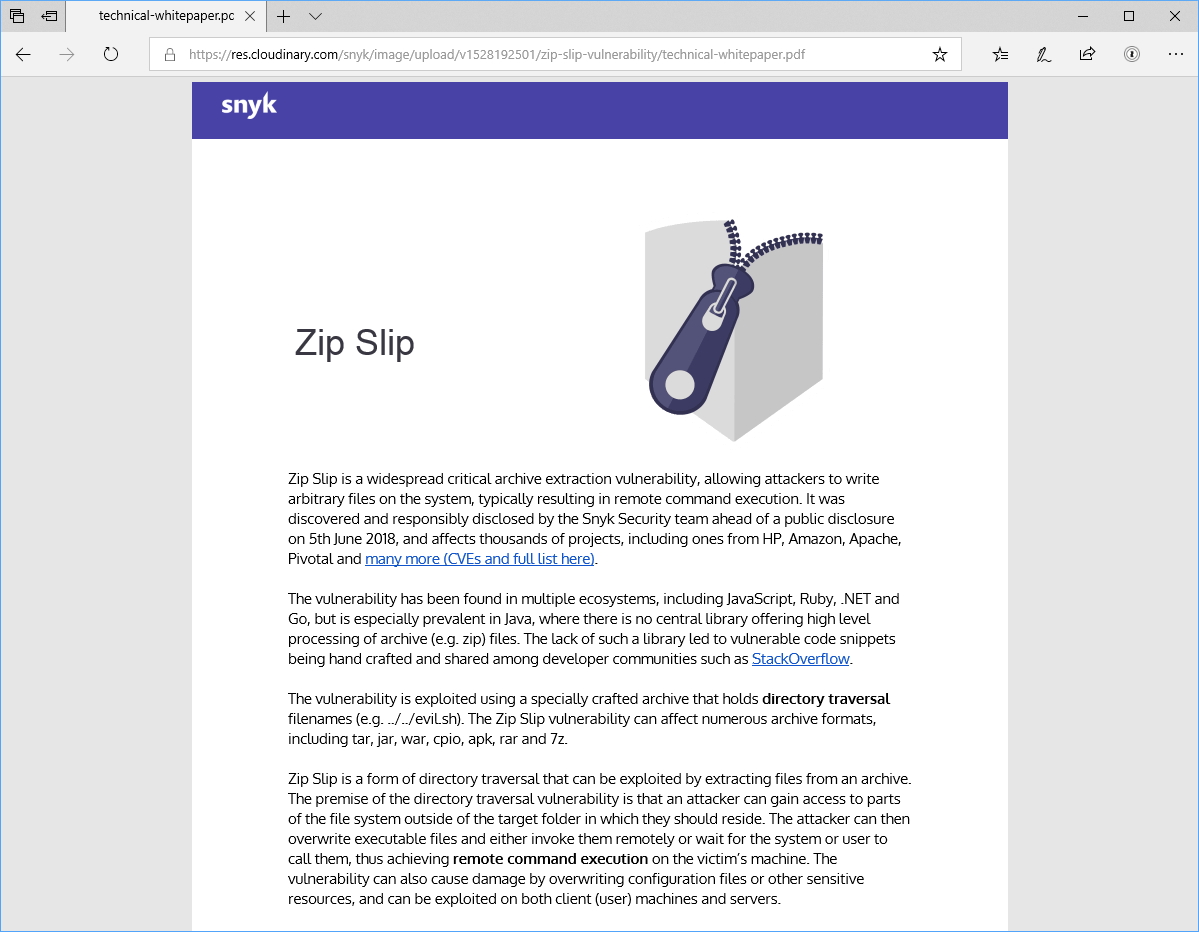 Snyk社が公開したホワイトペーパー