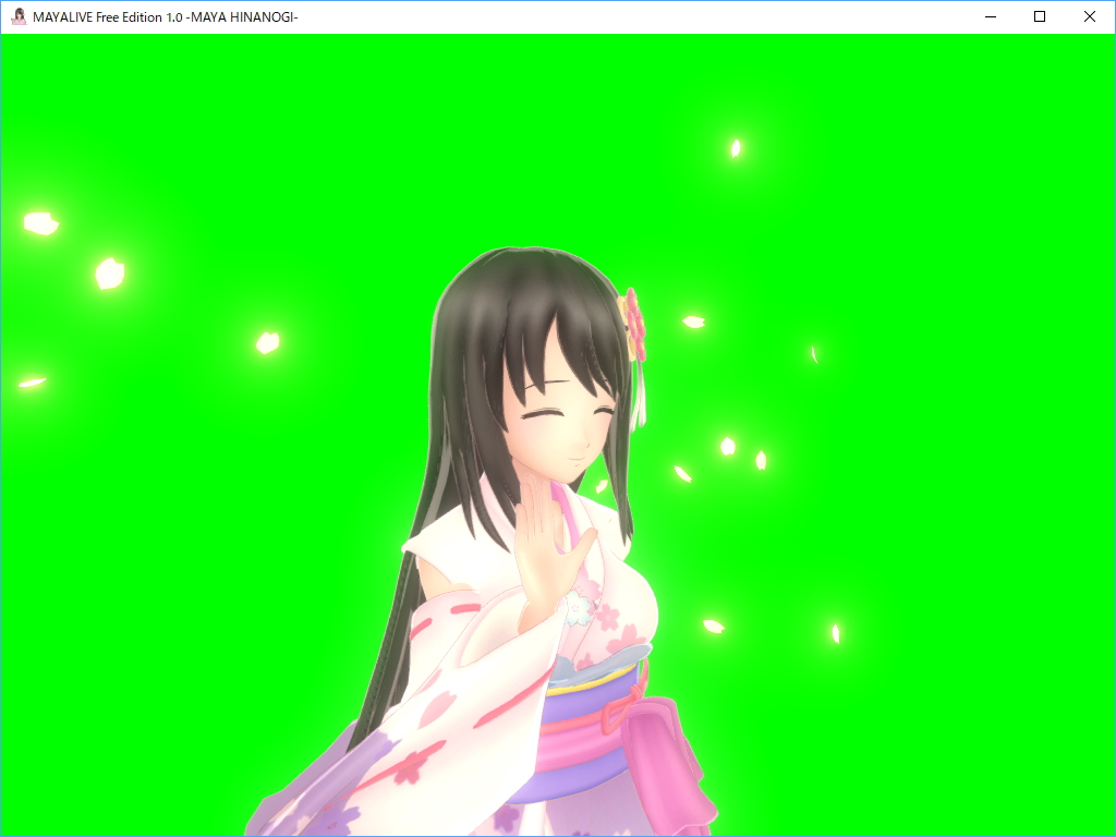 衣装・背景を切り替える機能を搭載。ズームイン・ズームアウトやキャラクターの回転も可能