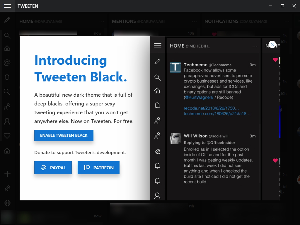 「Tweeten」v4.5.0